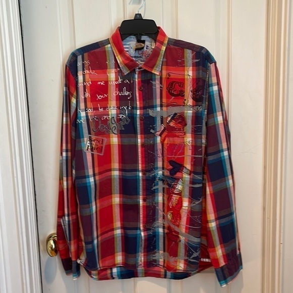 Desigual 🎈sale🎈plaid shirt - Picture 1 of 7